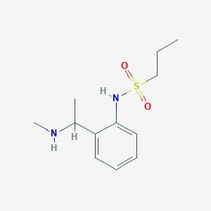 molecular formula C12H20N2O2S B1461311 N-{2-[1-(甲基氨基)乙基]苯基}丙烷-1-磺酰胺 CAS No. 1153077-35-0