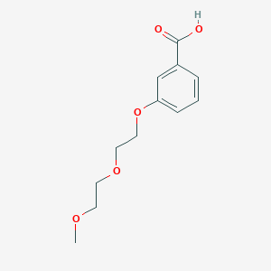 molecular formula C12H16O5 B1461312 3-[2-(2-Methoxyethoxy)ethoxy]benzoic acid CAS No. 179637-24-2