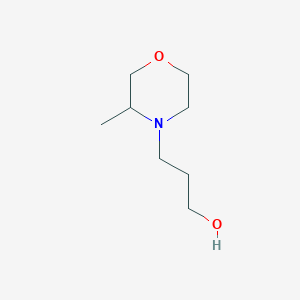 molecular formula C8H17NO2 B1461313 3-(3-甲基吗啉-4-基)丙醇 CAS No. 1156993-26-8