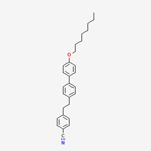 molecular formula C29H33NO B14613135 4-{2-[4'-(Octyloxy)[1,1'-biphenyl]-4-yl]ethyl}benzonitrile CAS No. 60003-44-3