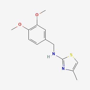 molecular formula C13H16N2O2S B1461315 N-(3,4-dimethoxybenzyl)-4-methyl-1,3-thiazol-2-amine CAS No. 1153530-76-7