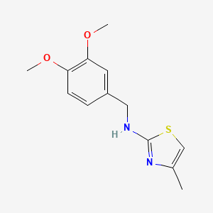 molecular formula C13H16N2O2S B1461315 N-(3,4-二甲氧基苄基)-4-甲基-1,3-噻唑-2-胺 CAS No. 1153530-76-7