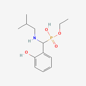 Phosphonic acid, ((2-hydroxyphenyl)((2-methylpropyl)amino)methyl)-, monoethyl ester