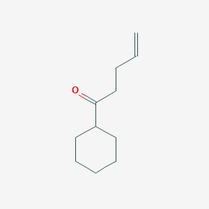 molecular formula C11H18O B14613186 4-Penten-1-one, 1-cyclohexyl- CAS No. 59304-49-3