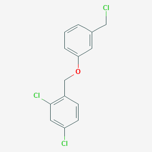 2,4-Dichloro-1-{[3-(chloromethyl)phenoxy]methyl}benzene