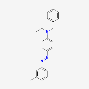 molecular formula C22H23N3 B14613214 N-Benzyl-N-ethyl-4-[(E)-(3-methylphenyl)diazenyl]aniline CAS No. 59528-13-1