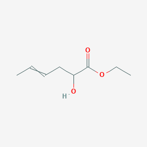 molecular formula C8H14O3 B14613247 Ethyl 2-hydroxyhex-4-enoate CAS No. 59640-00-5