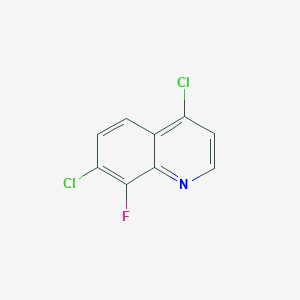 molecular formula C9H4Cl2FN B1461325 4,7-二氯-8-氟喹啉 CAS No. 773148-80-4