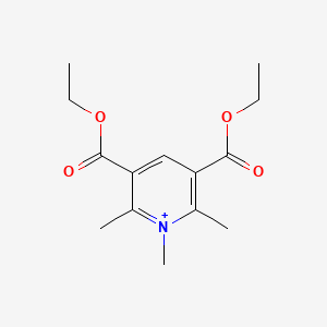 molecular formula C14H20NO4+ B14613278 Pyridinium, 3,5-bis(ethoxycarbonyl)-1,2,6-trimethyl- CAS No. 59348-50-4