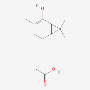 Acetic acid;3,7,7-trimethylbicyclo[4.1.0]hept-2-en-2-ol