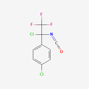 Benzene, 1-chloro-4-(1-chloro-2,2,2-trifluoro-1-isocyanatoethyl)-