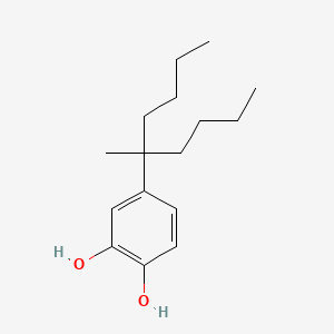 molecular formula C16H26O2 B14613314 4-(5-Methylnonan-5-YL)benzene-1,2-diol CAS No. 60623-40-7