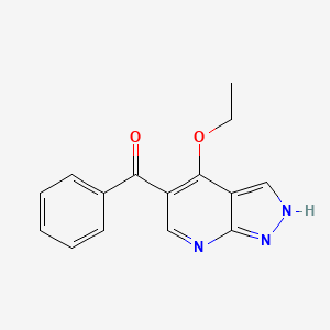 Methanone, (4-ethoxy-1H-pyrazolo[3,4-b]pyridin-5-yl)phenyl-