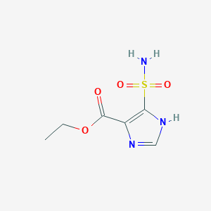 1H-Imidazole-4-carboxylic acid, 5-(aminosulfonyl)-, ethyl ester