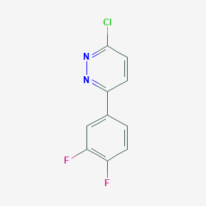 molecular formula C10H5ClF2N2 B1461333 3-Chloro-6-(3,4-difluorophenyl)pyridazine CAS No. 1154334-97-0