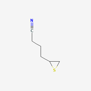 molecular formula C6H9NS B14613348 Thiiranebutanenitrile CAS No. 58130-94-2