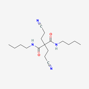 N~1~,N~3~-Dibutyl-2,2-bis(2-cyanoethyl)propanediamide