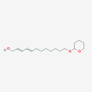 molecular formula C17H30O3 B14613361 12-[(Oxan-2-yl)oxy]dodeca-2,4-dien-1-ol CAS No. 57221-82-6