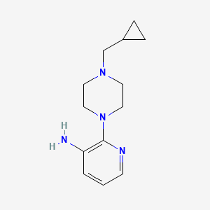 molecular formula C13H20N4 B1461338 3-アミノ-2-[4-(シクロプロピルメチル)ピペラジン-1-イル]ピリジン CAS No. 1154384-31-2