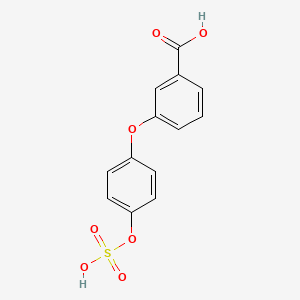 molecular formula C13H10O7S B14613388 3-(4-sulfooxyphenoxy)benzoic Acid CAS No. 58218-91-0