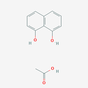 molecular formula C12H12O4 B14613394 Acetic acid--naphthalene-1,8-diol (1/1) CAS No. 60548-85-8