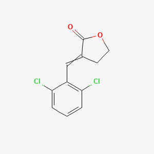 molecular formula C11H8Cl2O2 B14613414 3-[(2,6-Dichlorophenyl)methylidene]oxolan-2-one CAS No. 57786-73-9