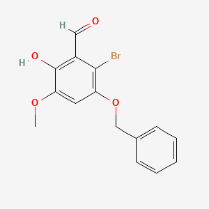 3-(Benzyloxy)-2-bromo-6-hydroxy-5-methoxybenzaldehyde