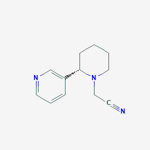 2-[(2S)-2-pyridin-3-ylpiperidin-1-yl]acetonitrile