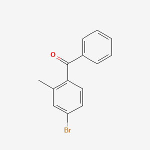 molecular formula C14H11BrO B1461344 (4-Bromo-2-methylphenyl)-phenylmethanone CAS No. 439937-59-4