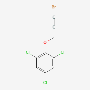 2-[(3-Bromoprop-2-yn-1-yl)oxy]-1,3,5-trichlorobenzene