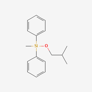 molecular formula C17H22OSi B14613460 Silane, methyl(2-methylpropoxy)diphenyl- CAS No. 58657-50-4