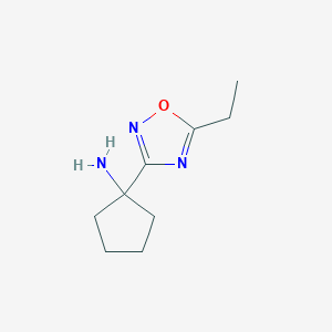 1-(5-Ethyl-1,2,4-oxadiazol-3-yl)cyclopentan-1-amine