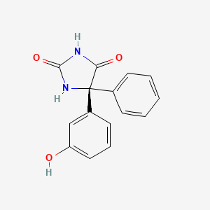 molecular formula C15H12N2O3 B14613475 (5R)-5-(3-hydroxyphenyl)-5-phenylimidazolidine-2,4-dione CAS No. 60966-16-7