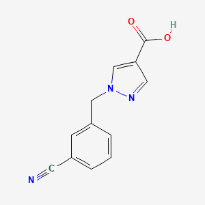 1-[(3-cyanophenyl)methyl]-1H-pyrazole-4-carboxylic acid