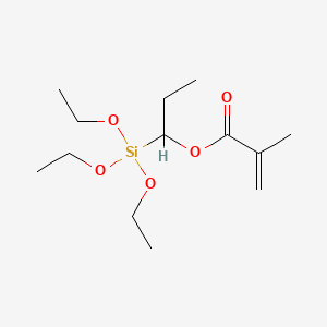 molecular formula C13H26O5Si B14613485 1-(Triethoxysilyl)propyl 2-methylprop-2-enoate CAS No. 57062-94-9