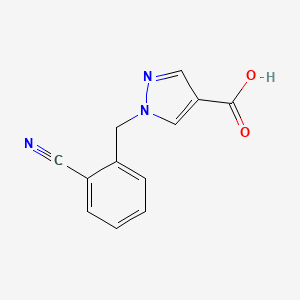 1-[(2-cyanophenyl)methyl]-1H-pyrazole-4-carboxylic acid