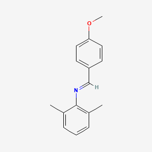 (E)-N-(2,6-Dimethylphenyl)-1-(4-methoxyphenyl)methanimine