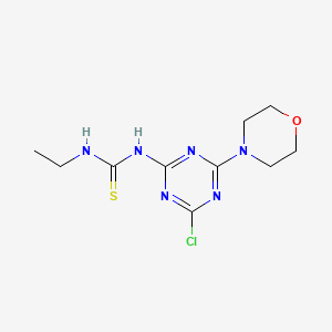 N-[4-Chloro-6-(morpholin-4-yl)-1,3,5-triazin-2-yl]-N'-ethylthiourea