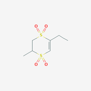 5-Ethyl-2-methyl-2,3-dihydro-1lambda~6~,4lambda~6~-dithiine-1,1,4,4-tetrone