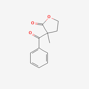 molecular formula C12H12O3 B14613525 3-Benzoyl-3-methyloxolan-2-one CAS No. 58688-31-6