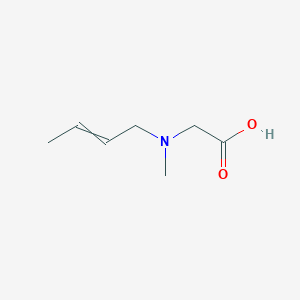 molecular formula C7H13NO2 B14613540 N-But-2-en-1-yl-N-methylglycine CAS No. 58788-91-3