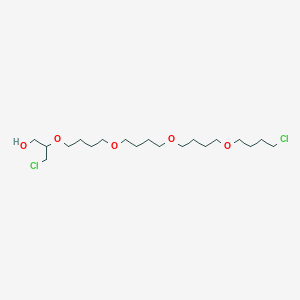 molecular formula C19H38Cl2O5 B14613552 22-Chloro-2-(chloromethyl)-3,8,13,18-tetraoxadocosan-1-OL CAS No. 60767-76-2