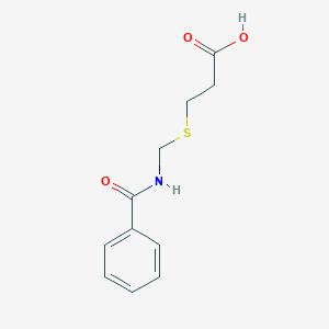 molecular formula C11H13NO3S B14613556 3-[(Benzamidomethyl)sulfanyl]propanoic acid CAS No. 57357-63-8