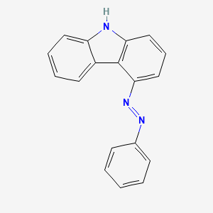 molecular formula C18H13N3 B14613590 4-[(E)-Phenyldiazenyl]-9H-carbazole CAS No. 60595-21-3