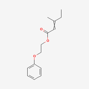 molecular formula C14H18O3 B14613626 2-Phenoxyethyl 3-methylpent-2-enoate CAS No. 60359-80-0