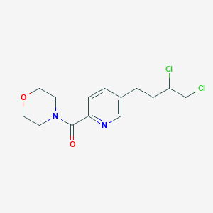 [5-(3,4-Dichlorobutyl)pyridin-2-yl](morpholin-4-yl)methanone