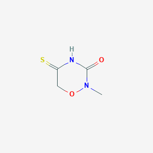 2H-1,2,4-Oxadiazin-3(4H)-one, dihydro-2-methyl-5-thioxo-