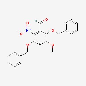 2,5-Bis(benzyloxy)-3-methoxy-6-nitrobenzaldehyde