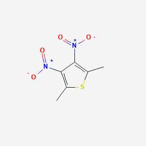 molecular formula C6H6N2O4S B14613727 2,5-Dimethyl-3,4-dinitrothiophene CAS No. 60431-14-3