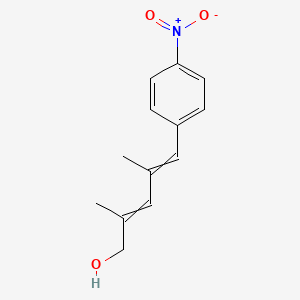 2,4-Dimethyl-5-(4-nitrophenyl)penta-2,4-dien-1-ol